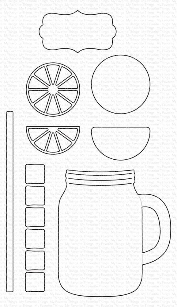 My Favorite Things Mason Jar Mug Die-Namics (MFT-2475) (OUTLET)