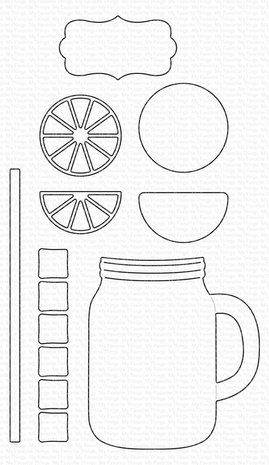 My Favorite Things Mason Jar Mug Die-Namics (MFT-2475) (OUTLET)
