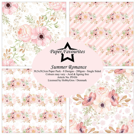 Paper Favourites Summer Romance 12x12 Inch Paper Pack (PF436) (DISCONTINUED)