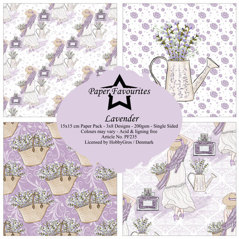 Paper Favourites Lavender 6x6 Inch Paper Pack (PF235) (DISCONTINUED)