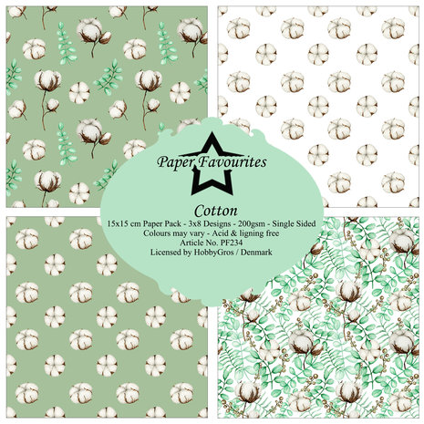 Paper Favourites Cotton 6x6 Inch Paper Pack (PF234) (DISCONTINUED) Paper Favourites Cotton 6x6 Inch Paper Pack (PF234) (DISCONTINUED)