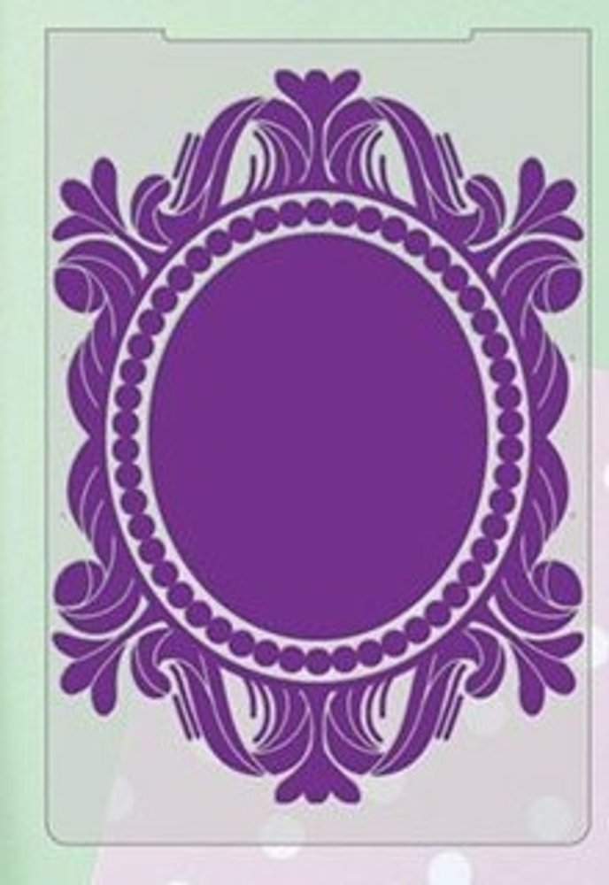 Gemini 3D Embossing Folder and Nesting Dies Opulent Oval (GEM-EFD-3D-OPOV) (DISCONTINUED)