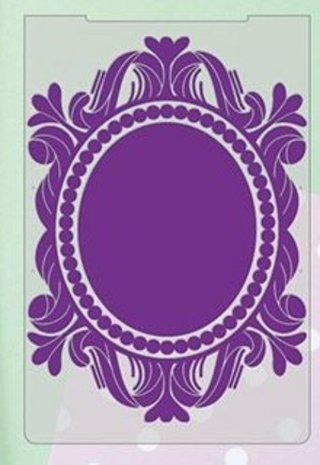 Gemini 3D Embossing Folder and Nesting Dies Opulent Oval (GEM-EFD-3D-OPOV) (DISCONTINUED)