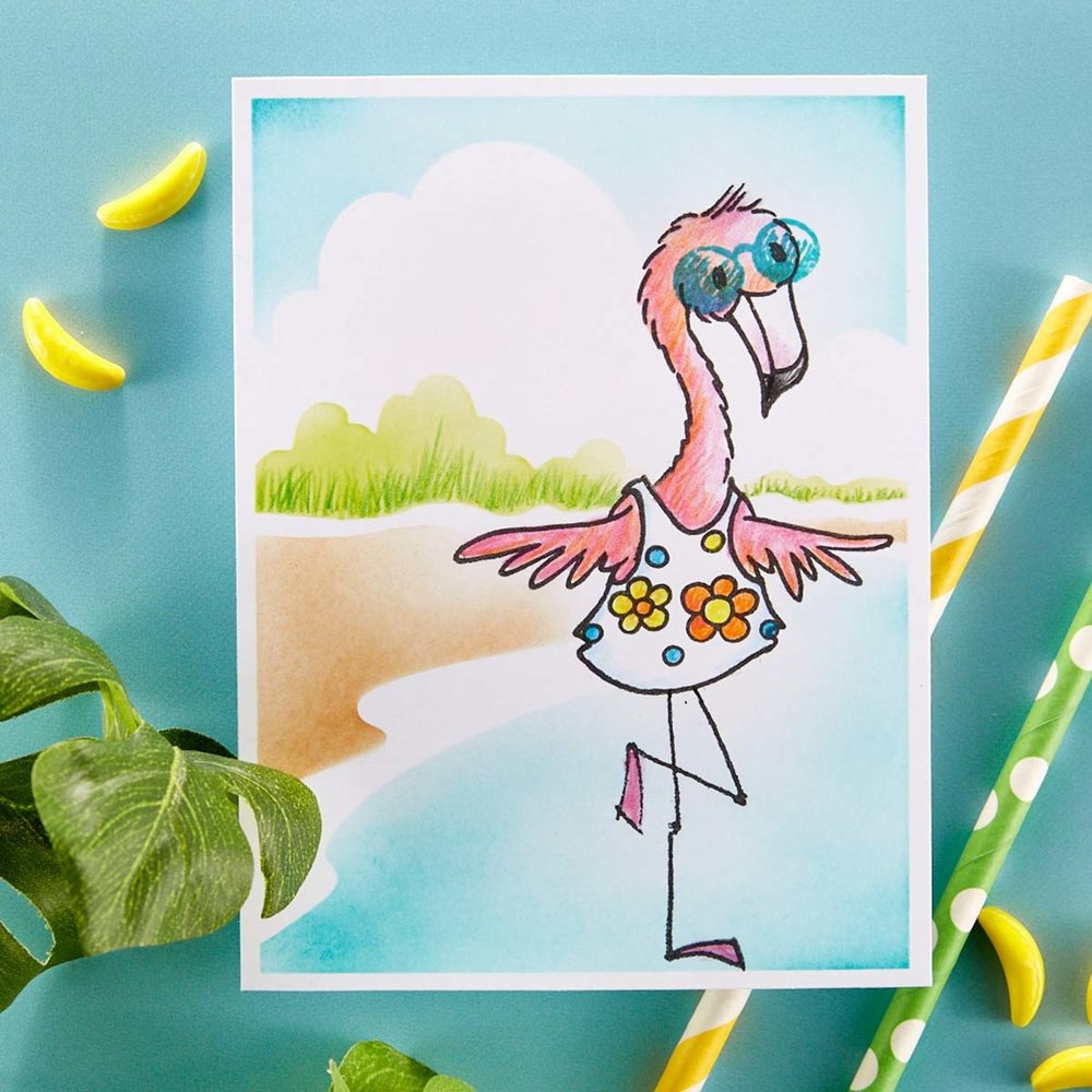 Stampendous Sunny Backdrop Stencils (STN-042) (OUTLET) Stampendous Sunny Backdrop Stencils (STN-042) (OUTLET)