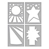 Stampendous Starry Backdrop Stencils (STN-043) (OUTLET) Stampendous Starry Backdrop Stencils (STN-043) (OUTLET)