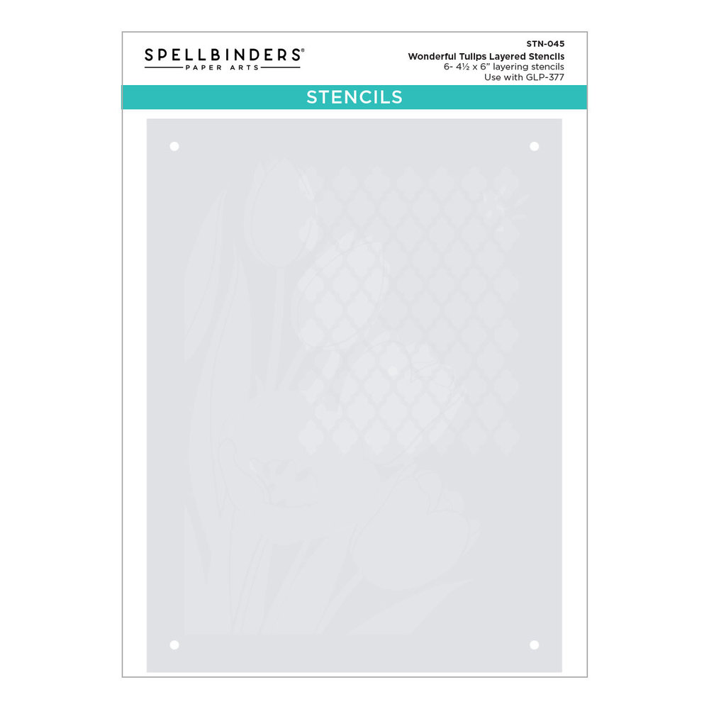 Spellbinders Wonderful Tulips Layered Stencils (STN-045) (OUTLET) Spellbinders Wonderful Tulips Layered Stencils (STN-045) (OUTLET)