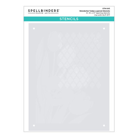 Spellbinders Wonderful Tulips Layered Stencils (STN-045) (OUTLET) Spellbinders Wonderful Tulips Layered Stencils (STN-045) (OUTLET)