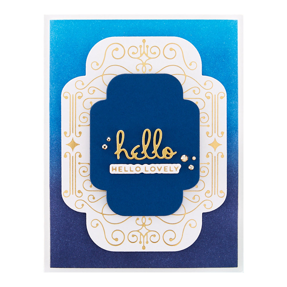 Spellbinders Thanks Enclosed Sentiments Etched Dies (S6-208) (OUTLET)