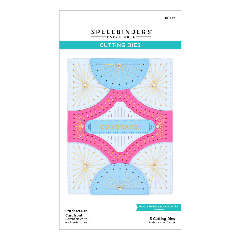 Spellbinders Stitched Fan Cardfront Etched Dies (S5-567) (OUTLET) Spellbinders Stitched Fan Cardfront Etched Dies (S5-567) (OUTLET)