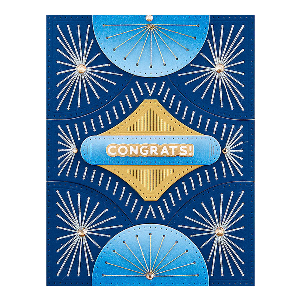 Spellbinders Stitched Fan Cardfront Etched Dies (S5-567) (OUTLET) Spellbinders Stitched Fan Cardfront Etched Dies (S5-567) (OUTLET)