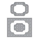 Spellbinders Scrolled Punch & Pierce Plate Etched Dies (S5-568) (OUTLET)