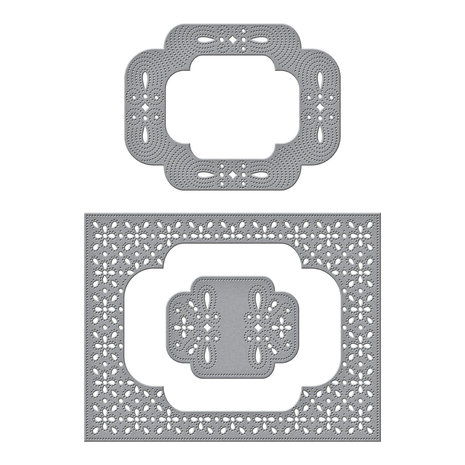 Spellbinders Scrolled Punch & Pierce Plate Etched Dies (S5-568) (OUTLET) Spellbinders Scrolled Punch & Pierce Plate Etched Dies (S5-568) (OUTLET)