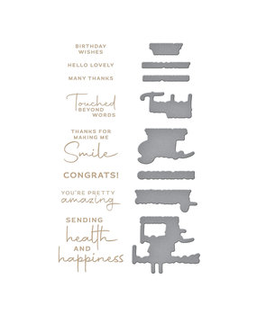 Spellbinders Making Me Smile Sentiments Glimmer Hot Foil Plate & Die Set (GLP-379) (OUTLET) Spellbinders Making Me Smile Sentiments Glimmer Hot Foil Plate & Die Set (GLP-379) (OUTLET)