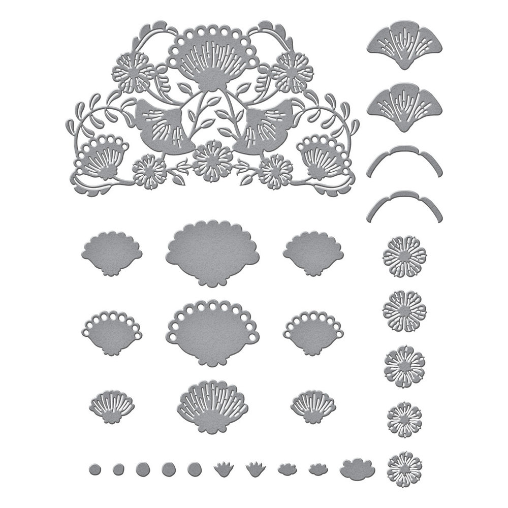 Spellbinders Four Petal Bloom Reflection Etched Dies (S4-1263) (OUTLET) Spellbinders Four Petal Bloom Reflection Etched Dies (S4-1263) (OUTLET)