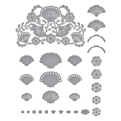 Spellbinders Four Petal Bloom Reflection Etched Dies (S4-1263) (OUTLET) Spellbinders Four Petal Bloom Reflection Etched Dies (S4-1263) (OUTLET)