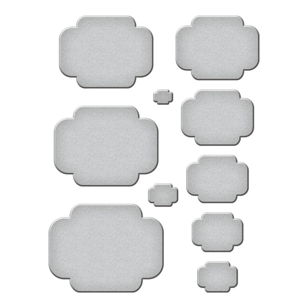 Spellbinders Essential Four Petal Labels Etched Dies (S5-563)