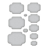 Spellbinders Essential Four Petal Labels Etched Dies (S5-563)