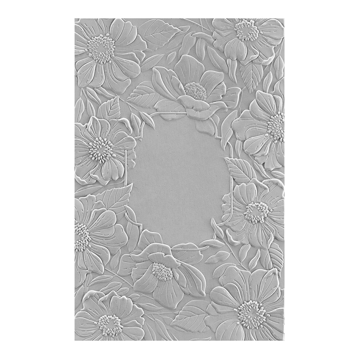 Four Petal Floral 3D Embossing Folder (E3D-053) - Craftlines B.V.