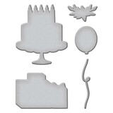 Spellbinders Birthday Basics Etched Dies (S4-1259) (OUTLET)