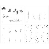 The Crafter's Workshop Word Flowers 5,5x4,25 Inch Layered Stencil (TCW6018) (OUTLET)
