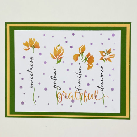 The Crafter's Workshop Word Flowers 5,5x4,25 Inch Layered Stencil (TCW6018) (OUTLET)