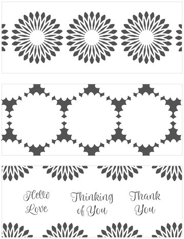 The Crafter's Workshop Triple Flowers Slimline Layered Stencil (TCW6015) (OUTLET) The Crafter's Workshop Triple Flowers Slimline Layered Stencil (TCW6015) (OUTLET)