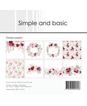 Simple and Basic Watercolour Roses 6x6 Inch Paper Pack (SBP513) (DISCONTINUED)