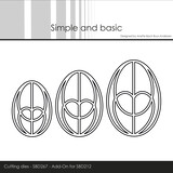 Simple and Basic Easter Egg Cutting Dies (SBD267) (OUTLET)