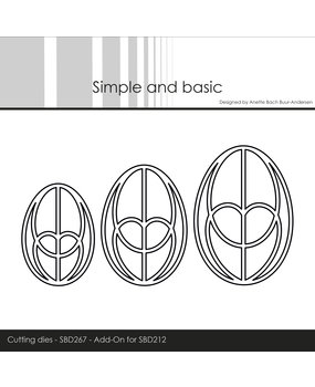 Simple and Basic Easter Egg Cutting Dies (SBD267) (DISCONTINUED)