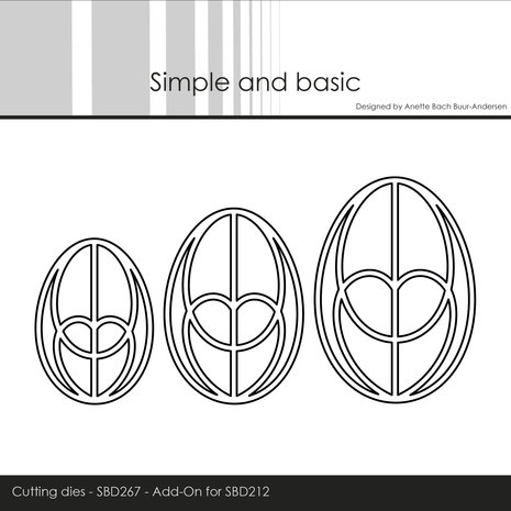 Simple and Basic Easter Egg Cutting Dies (SBD267) (DISCONTINUED) Simple and Basic Easter Egg Cutting Dies (SBD267) (DISCONTINUED)