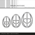 Easter Egg Cutting Dies (SBD267) (OUTLET)
