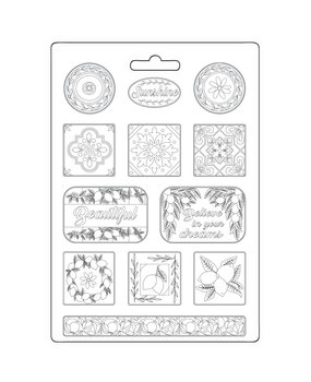 Stamperia Blue Dream Soft Mould A4 Plates (K3PTA4556) (DISCONTINUED)