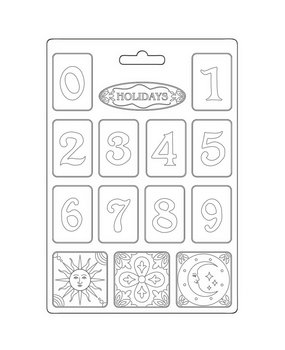 Stamperia Blue Dream Soft Mould A4 Numbers (K3PTA4557) (DISCONTINUED) Stamperia Blue Dream Soft Mould A4 Numbers (K3PTA4557) (DISCONTINUED)