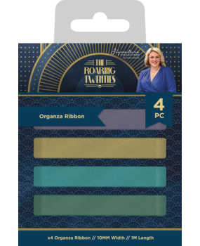 Crafter's Companion The Roaring Twenties Organza Ribbon (4pcs) (S-TRT-ORIB) (OUTLET)