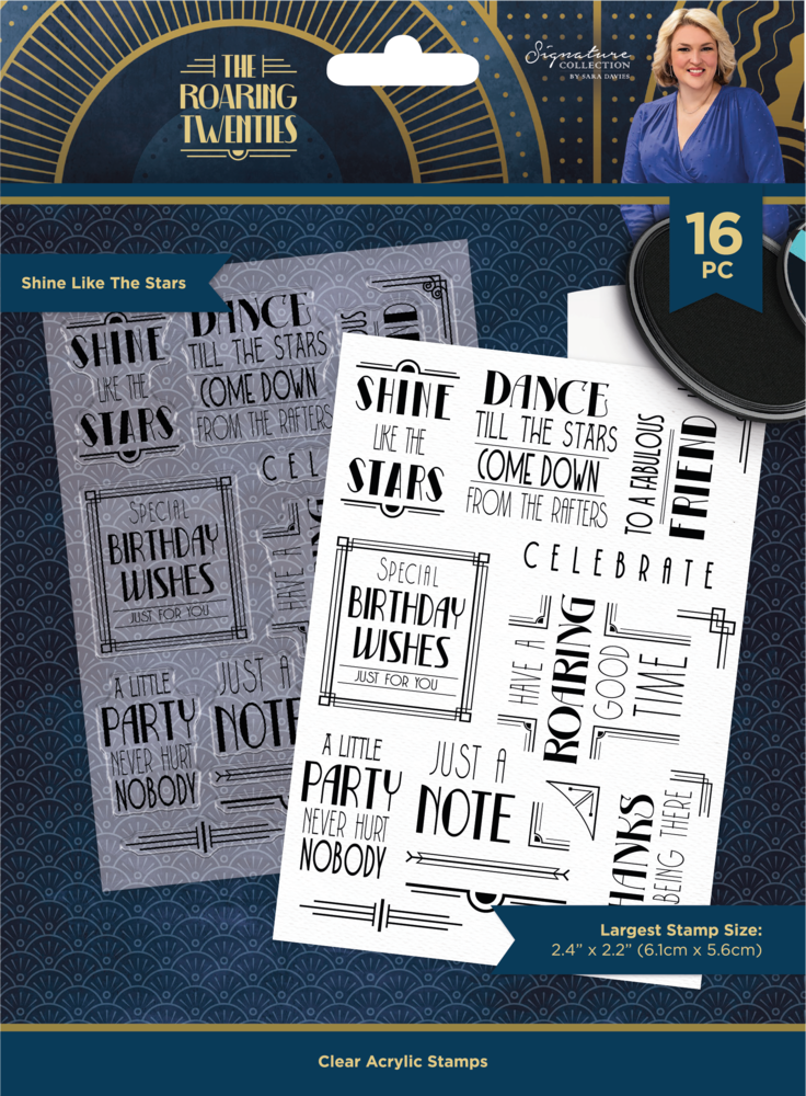Crafter's Companion The Roaring Twenties Clear Stamp Shine Like the Stars (S-TRT-CA-ST-SLTS) (OUTLET)