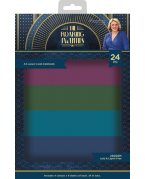 Crafter's Companion The Roaring Twenties A4 Luxury Linen Card Pack (S-TRT-LINEN) (OUTLET)