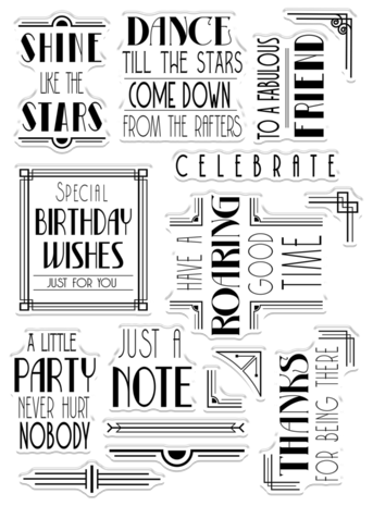 Crafter's Companion The Roaring Twenties Clear Stamp Shine Like the Stars (S-TRT-CA-ST-SLTS) (OUTLET)