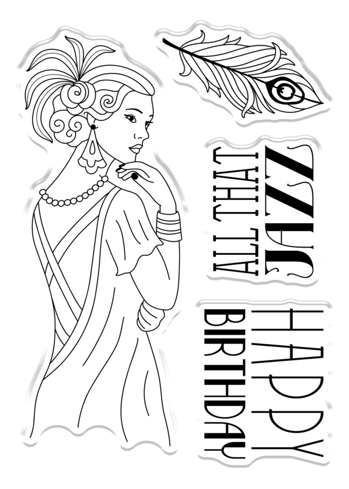 Crafter's Companion The Roaring Twenties Clear Stamp All That Jazz (S-TRT-CA-ST-ATJ) (OUTLET)