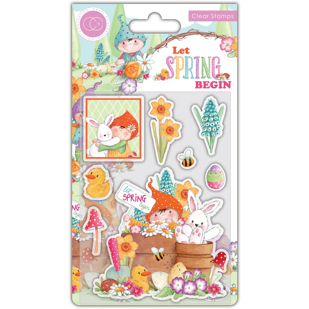 Spring Clear Files Let Spring Begin Clear Stamps Let Spring Begin (CCSTMP086) - Craftlines ...