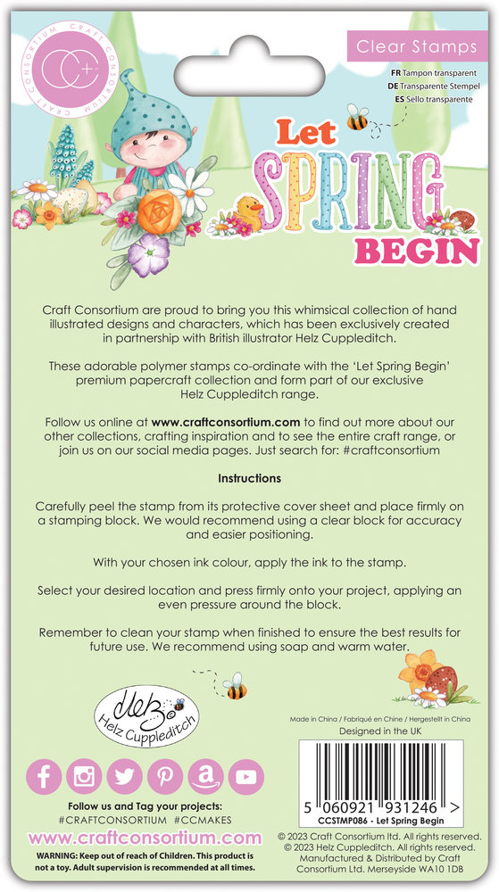 Craft Consortium Let Spring Begin Clear Stamps Let Spring Begin (CCSTMP086) (DISCONTINUED)