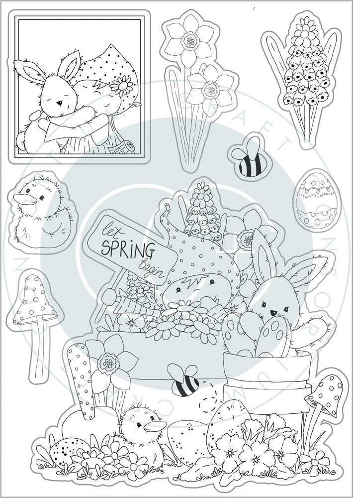 Craft Consortium Let Spring Begin Clear Stamps Let Spring Begin (CCSTMP086) (DISCONTINUED)