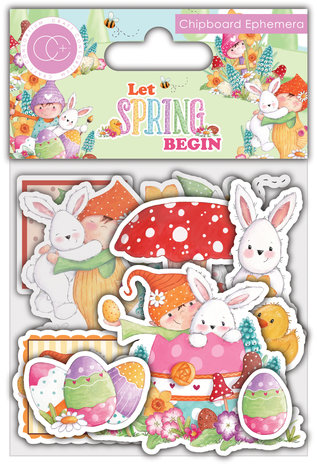 Craft Consortium Let Spring Begin Chipboard Ephemera (CCEPH007) (DISCONTINUED)