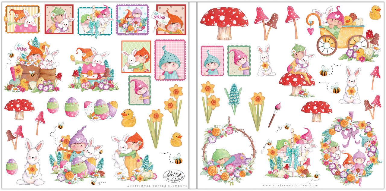 Craft Consortium Let Spring Begin 12x12 Inch Paper Pad (CCPPAD041) (DISCONTINUED)