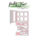 Picket Fence Studios Pretty Flower Box and Window 5x7 Inch Metal Dies (PFSD-331) (OUTLET)