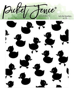 Picket Fence Studios Let's be Quackers 4x4 Inch Clear Stamps (A-170) (OUTLET)