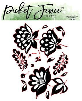Picket Fence Studios Layering Flora: Fantasy Floweret 5x7 Inch Metal Dies (PFSD-326) (OUTLET)