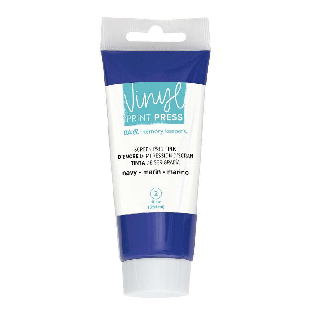 We R Makers Vinyl Print Press Screen Print Ink Navy 2 oz (60000742) (OUTLET) We R Makers Vinyl Print Press Screen Print Ink Navy 2 oz (60000742) (OUTLET)