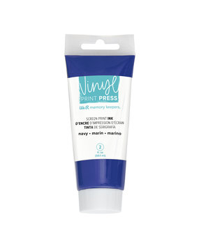 We R Makers Vinyl Print Press Screen Print Ink Navy 2 oz (60000742) (OUTLET)
