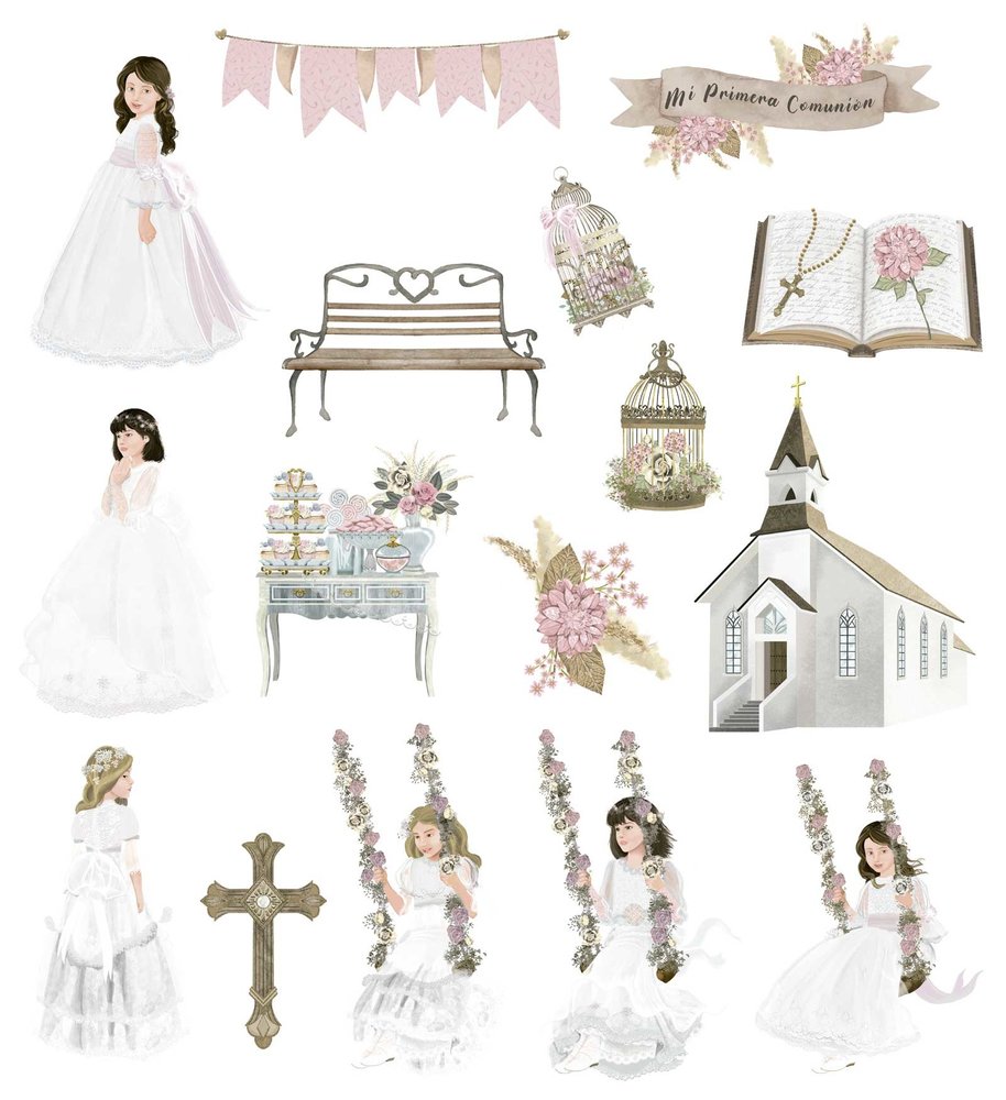 Papers For You Celebrando Mi Comunión Niñas Die Cuts (PFY-11589) (DISCONTINUED) Papers For You Celebrando Mi Comunión Niñas Die Cuts (PFY-11589) (DISCONTINUED)