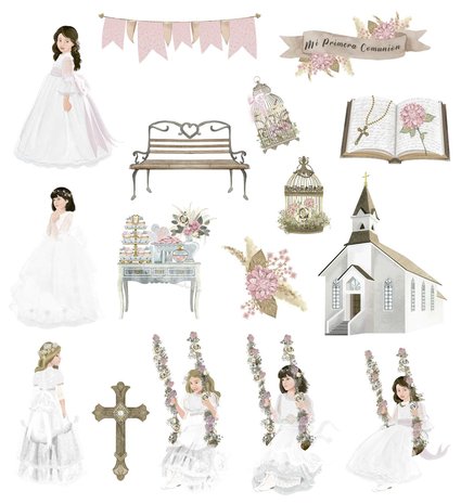 Papers For You Celebrando Mi Comunión Niñas Die Cuts (PFY-11589) (DISCONTINUED) Papers For You Celebrando Mi Comunión Niñas Die Cuts (PFY-11589) (DISCONTINUED)